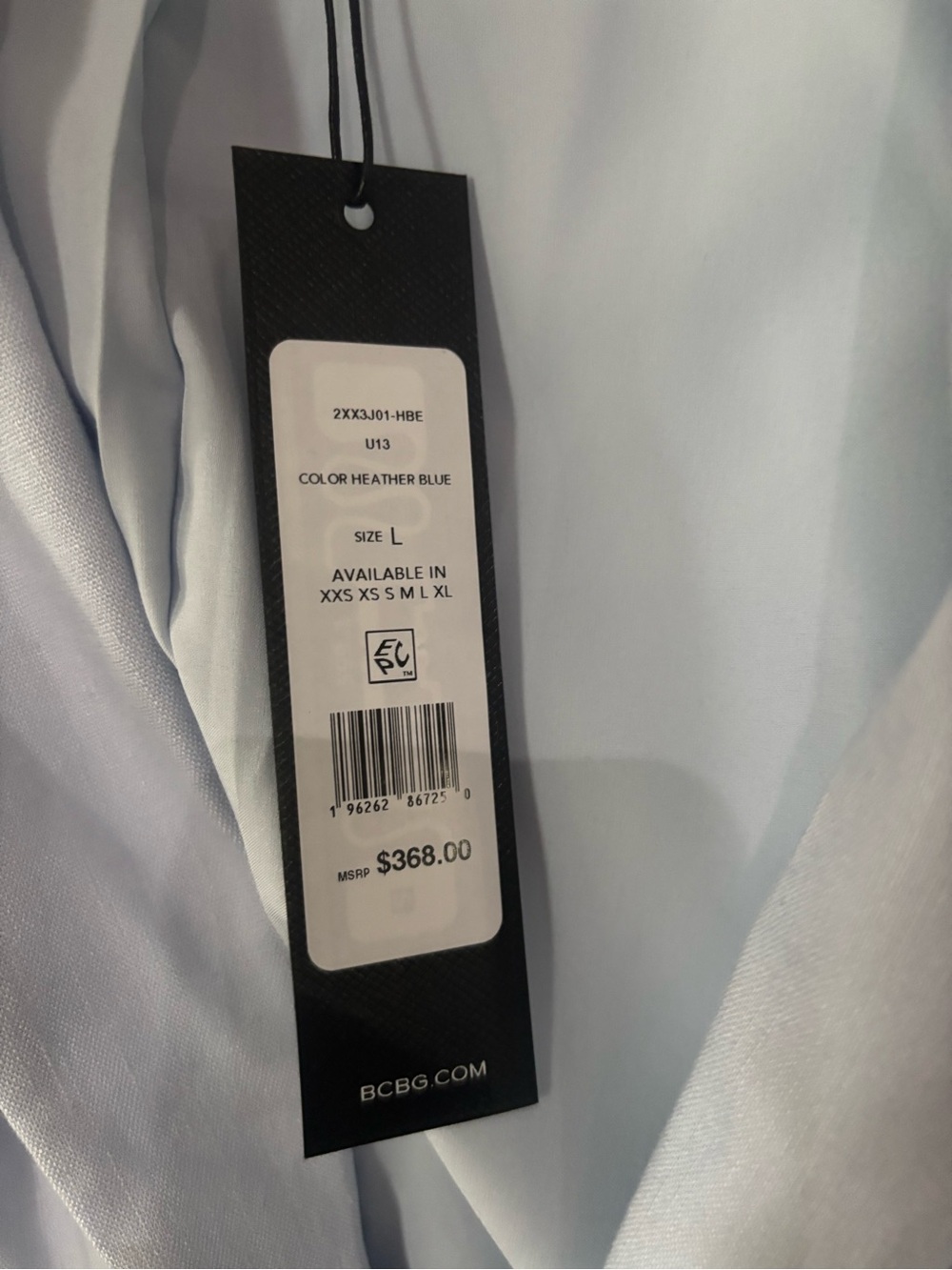 BCBG Light Blue Lace-Up Tailored Blazer - Picture 8 of 12